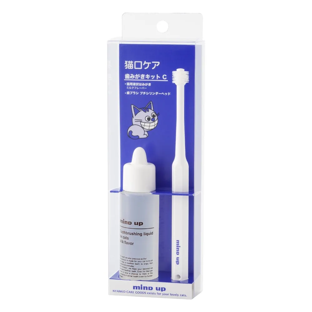 10% OFF: Mind Up Nyanko Care Toothbrushing Kit C Petit Cylinder For Cats