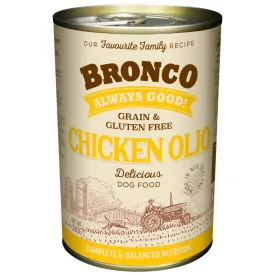 15% OFF: Bronco Chicken Olio Grain-Free Canned Dog Food 390g