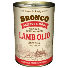 15% OFF: Bronco Lamb Olio Grain-Free Canned Dog Food 390g