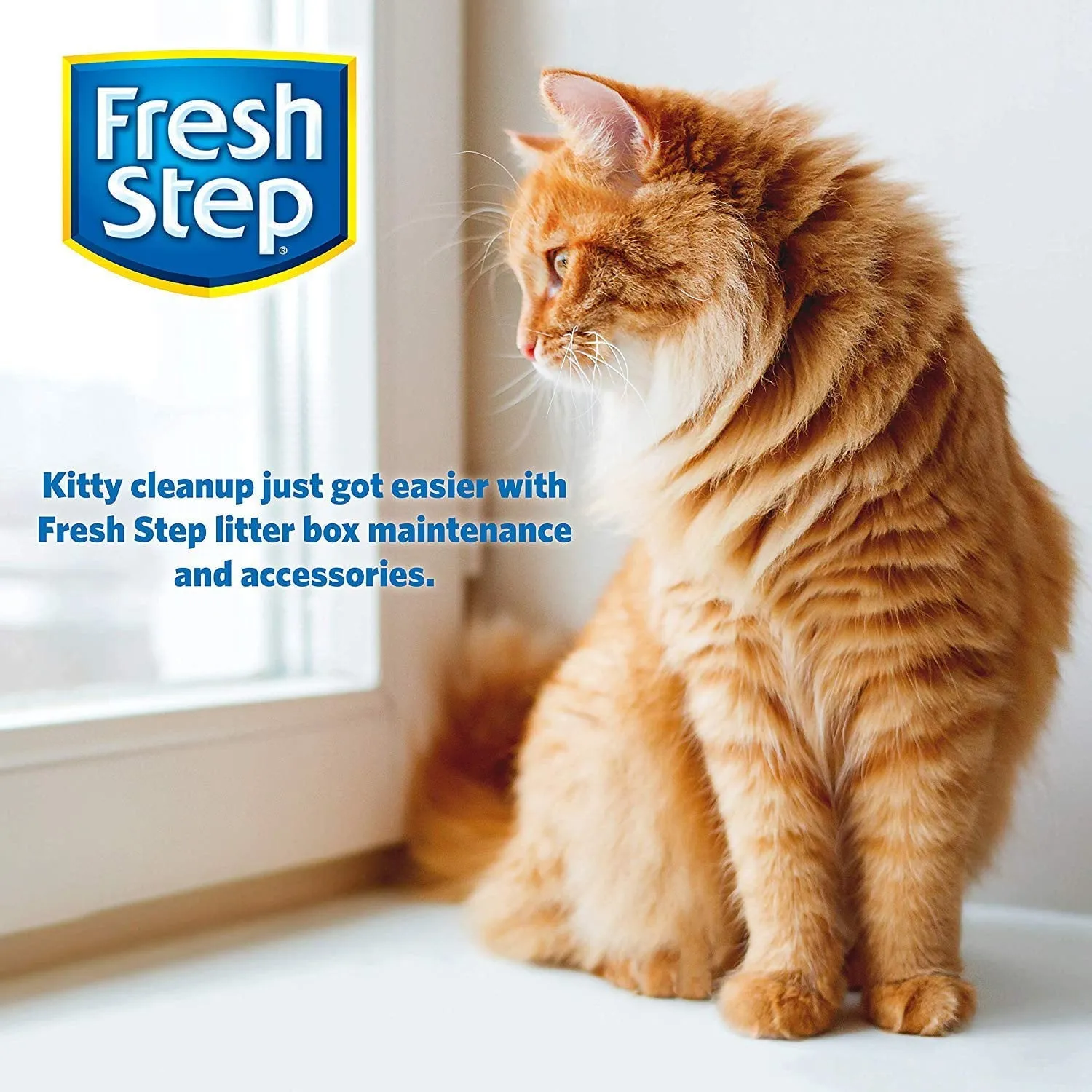 (2 pack) Fresh Step, Fresh Scent Cat Litter Box Scent Crystals, 15 oz | Cat Litter Box Deodorizer