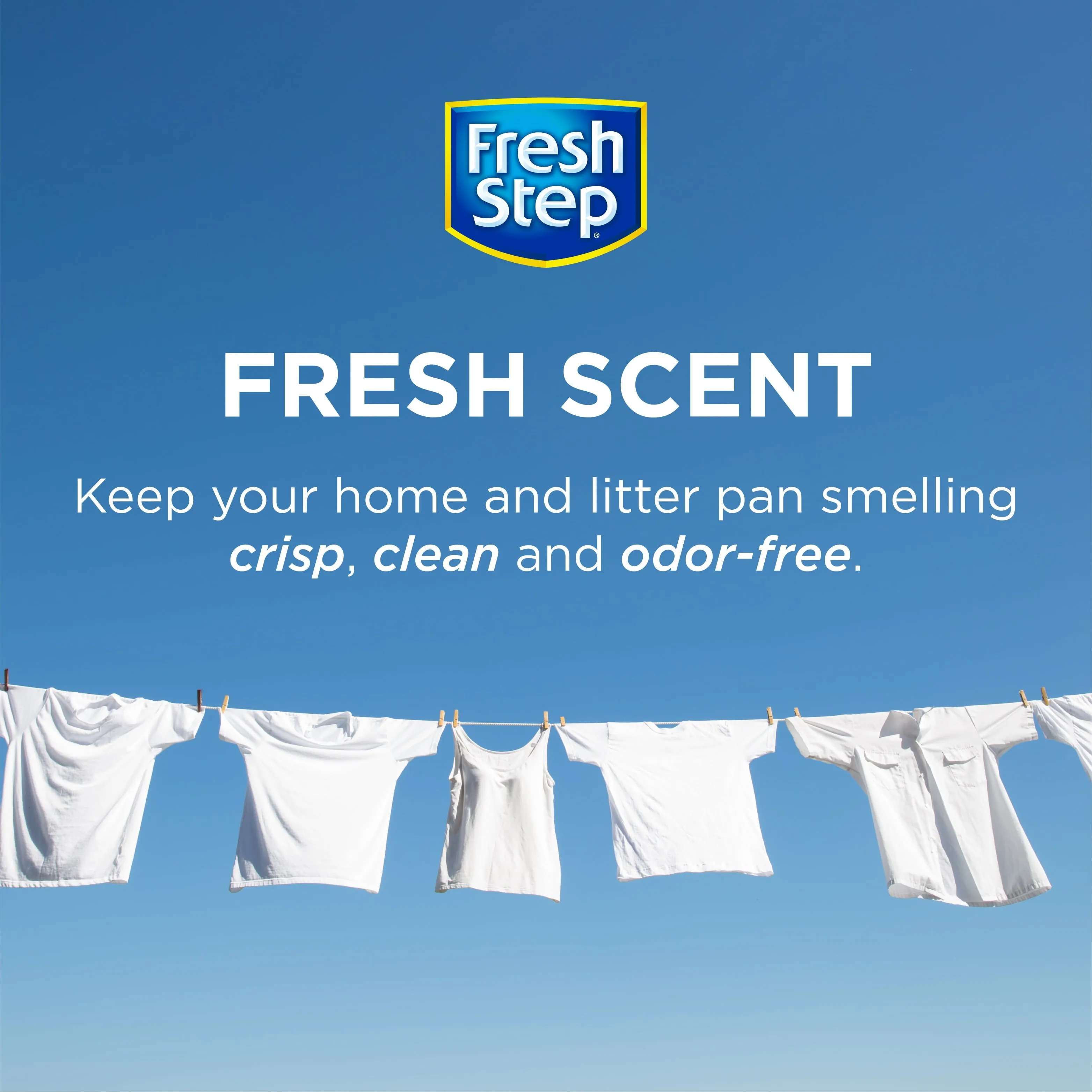 (2 pack) Fresh Step, Fresh Scent Cat Litter Box Scent Crystals, 15 oz | Cat Litter Box Deodorizer