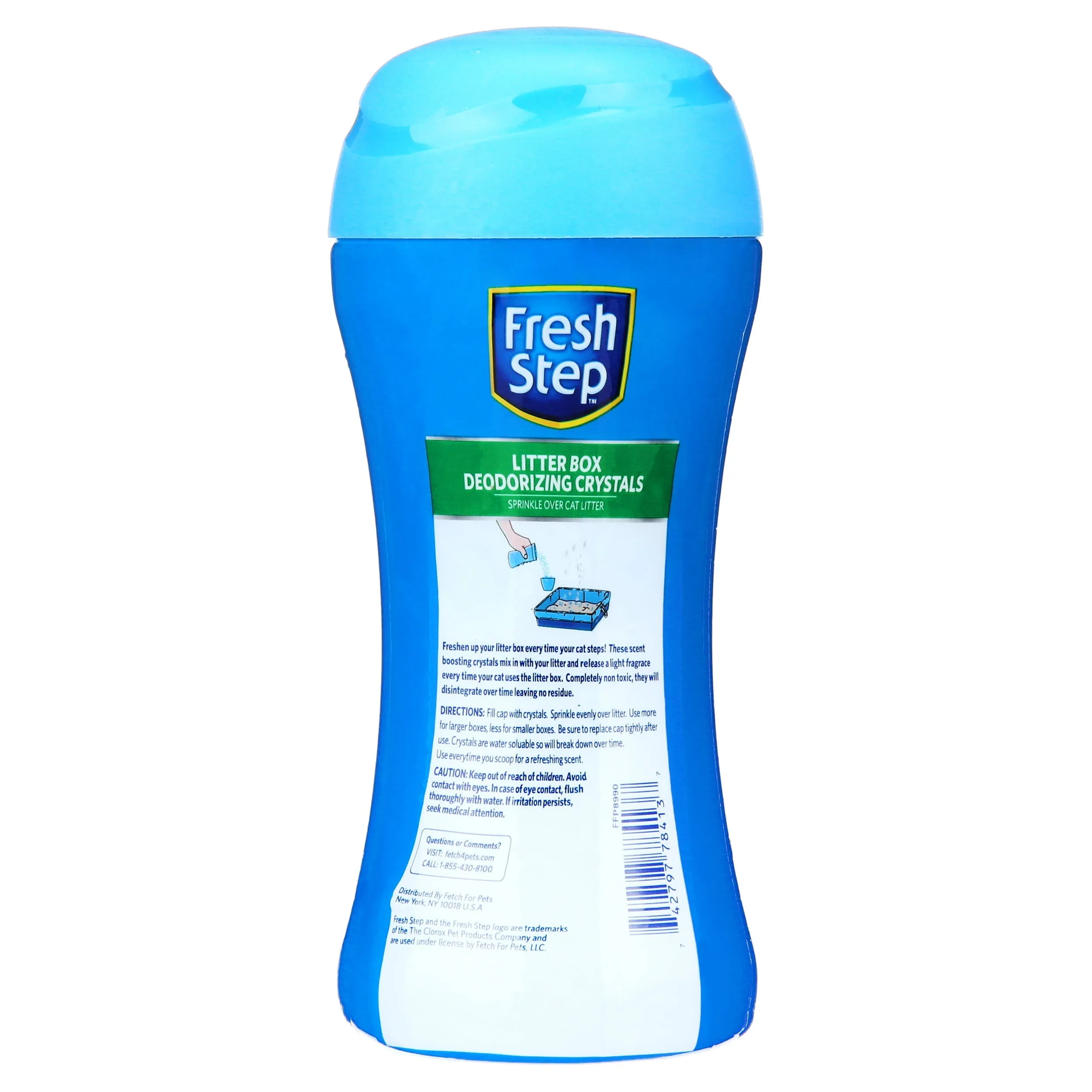 (2 pack) Fresh Step, Fresh Scent Cat Litter Box Scent Crystals, 15 oz | Cat Litter Box Deodorizer