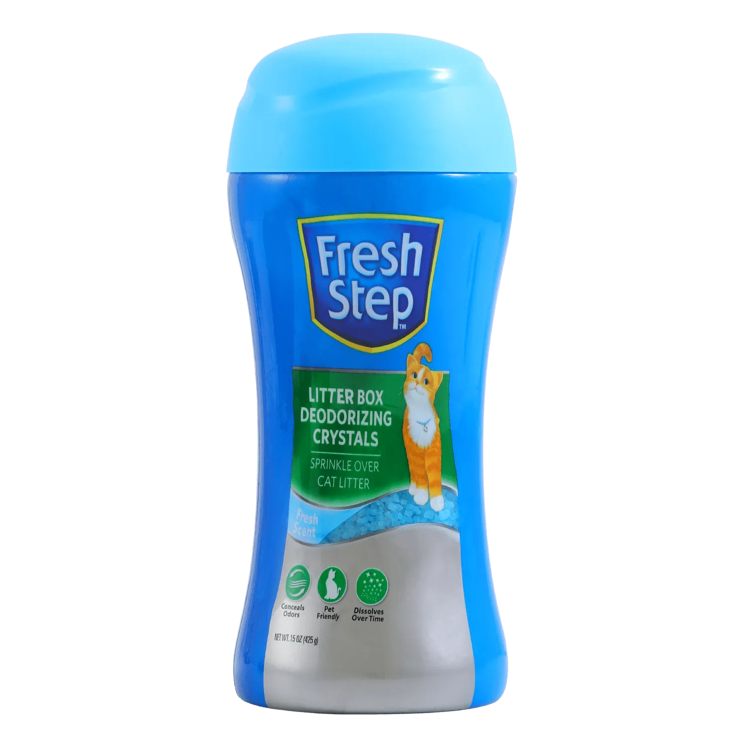(2 pack) Fresh Step, Fresh Scent Cat Litter Box Scent Crystals, 15 oz | Cat Litter Box Deodorizer