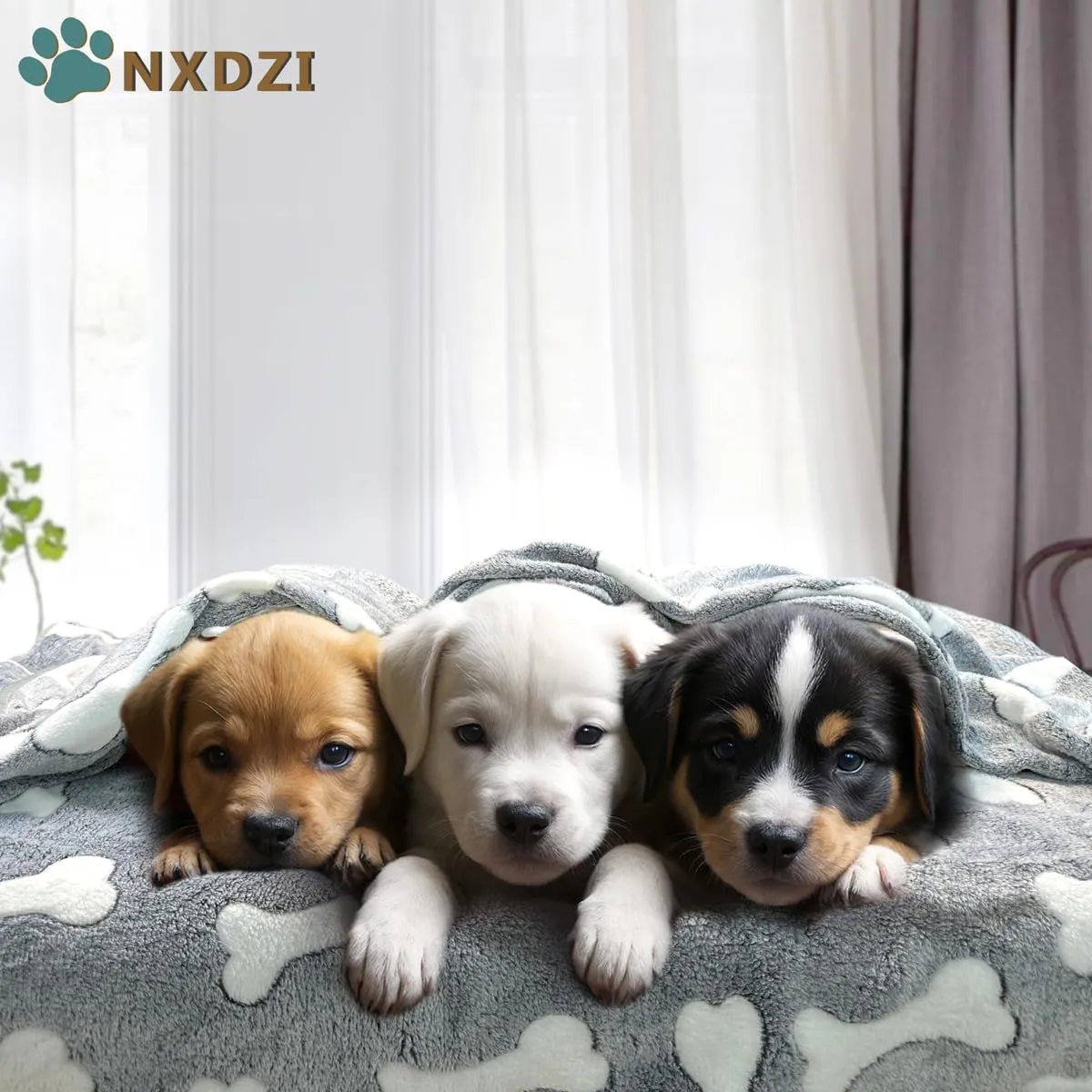 3 Pack Dog Blankets for Small Dogs, 23''x16'' Washable Dog Blanket, Soft Pet Blankets for CatRabbitGuinea Pig Small Animal Fleece Bedding Cute Claw Pattern Rabbit Bedding