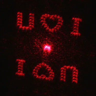 4 in 1 Red Laser LED Keychain - Silver