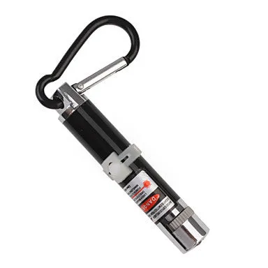 4 in 1 Red Laser LED Keychain - Silver