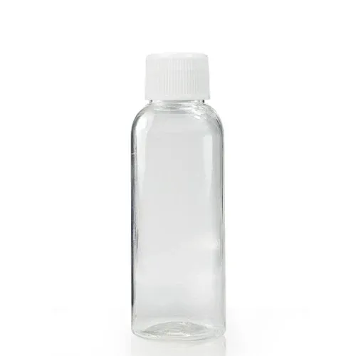 60ml Bottles Tall Clear PET With Screw Cap