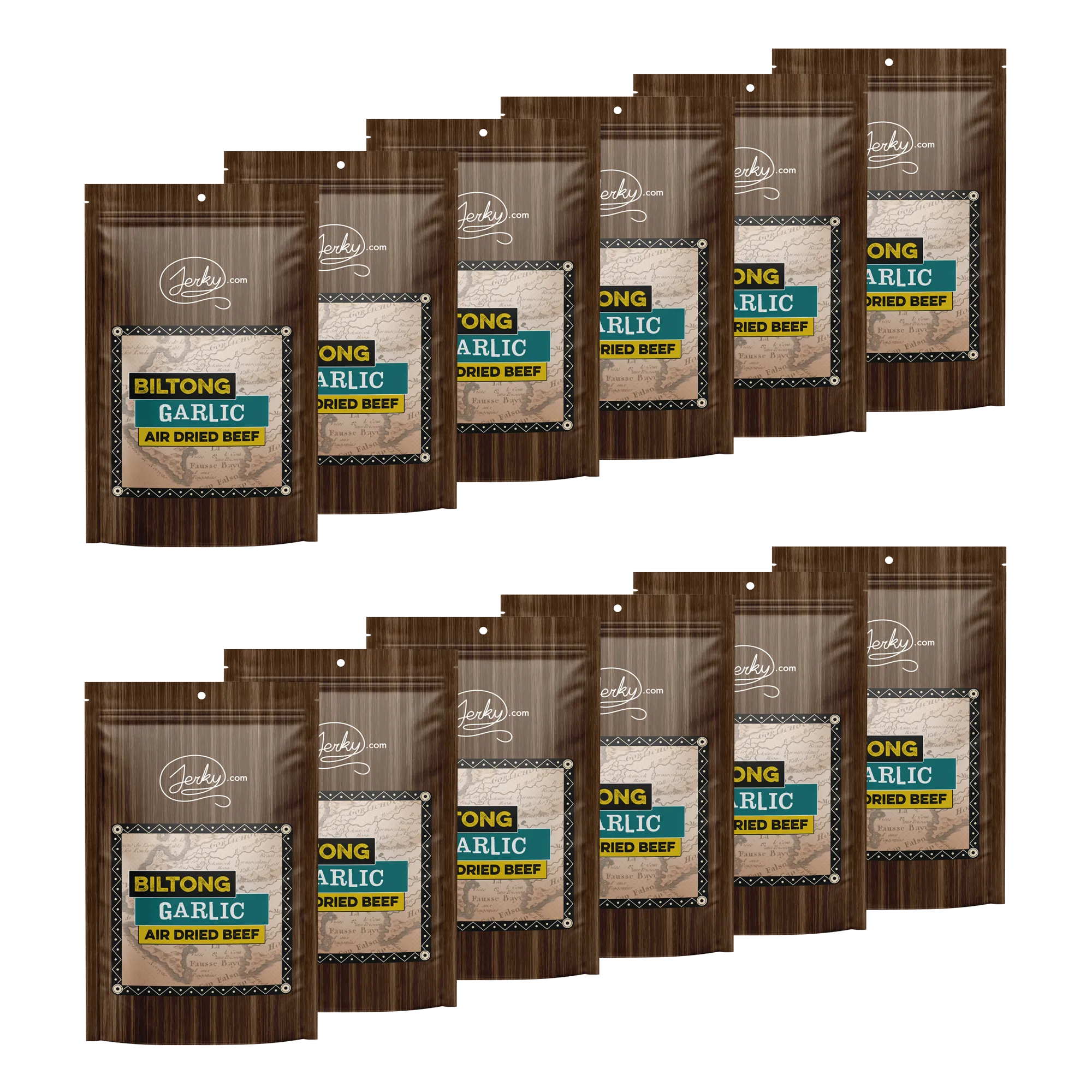 All-Natural Beef Biltong Jerky - Garlic