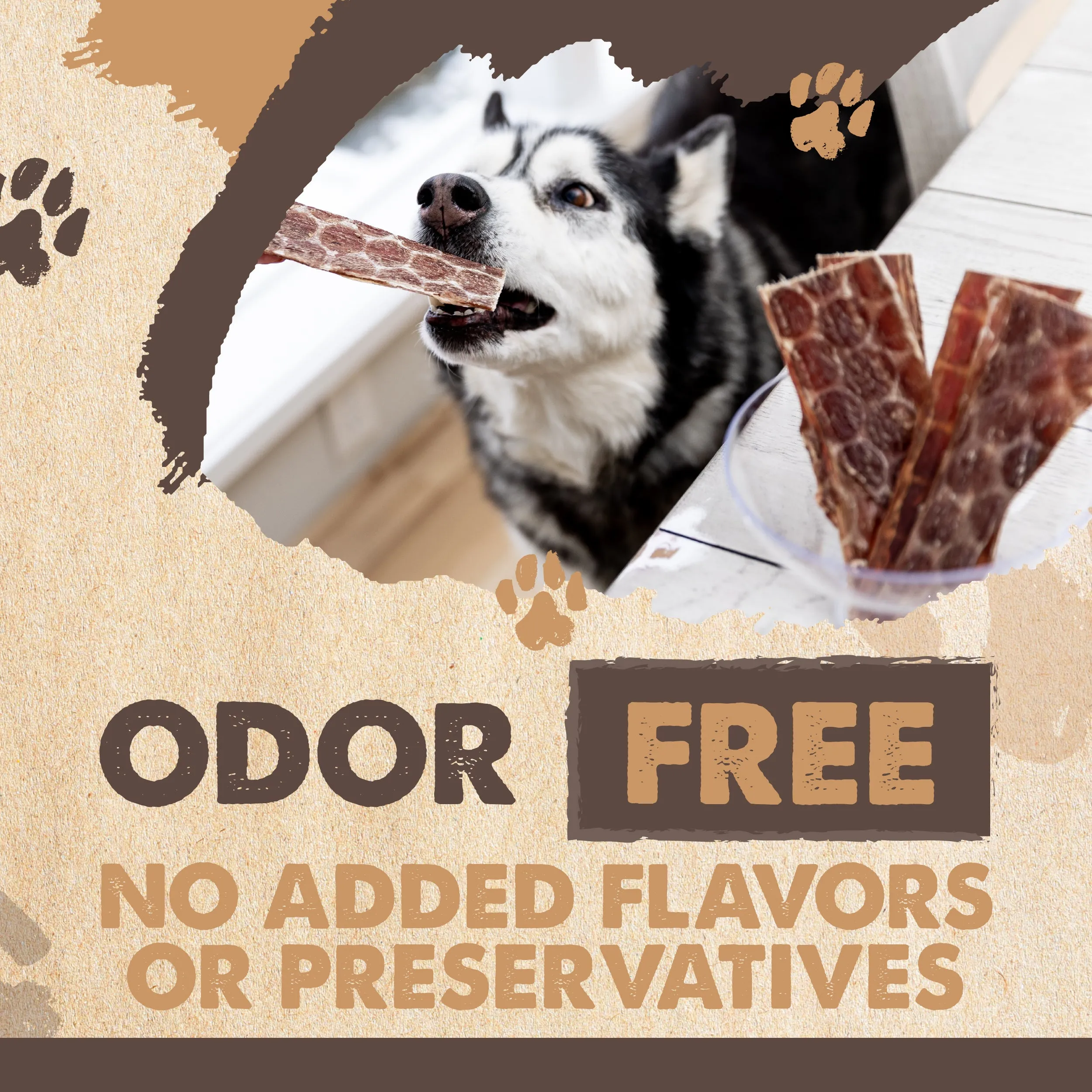 All-Natural Beef Gullet Jerky for Dogs