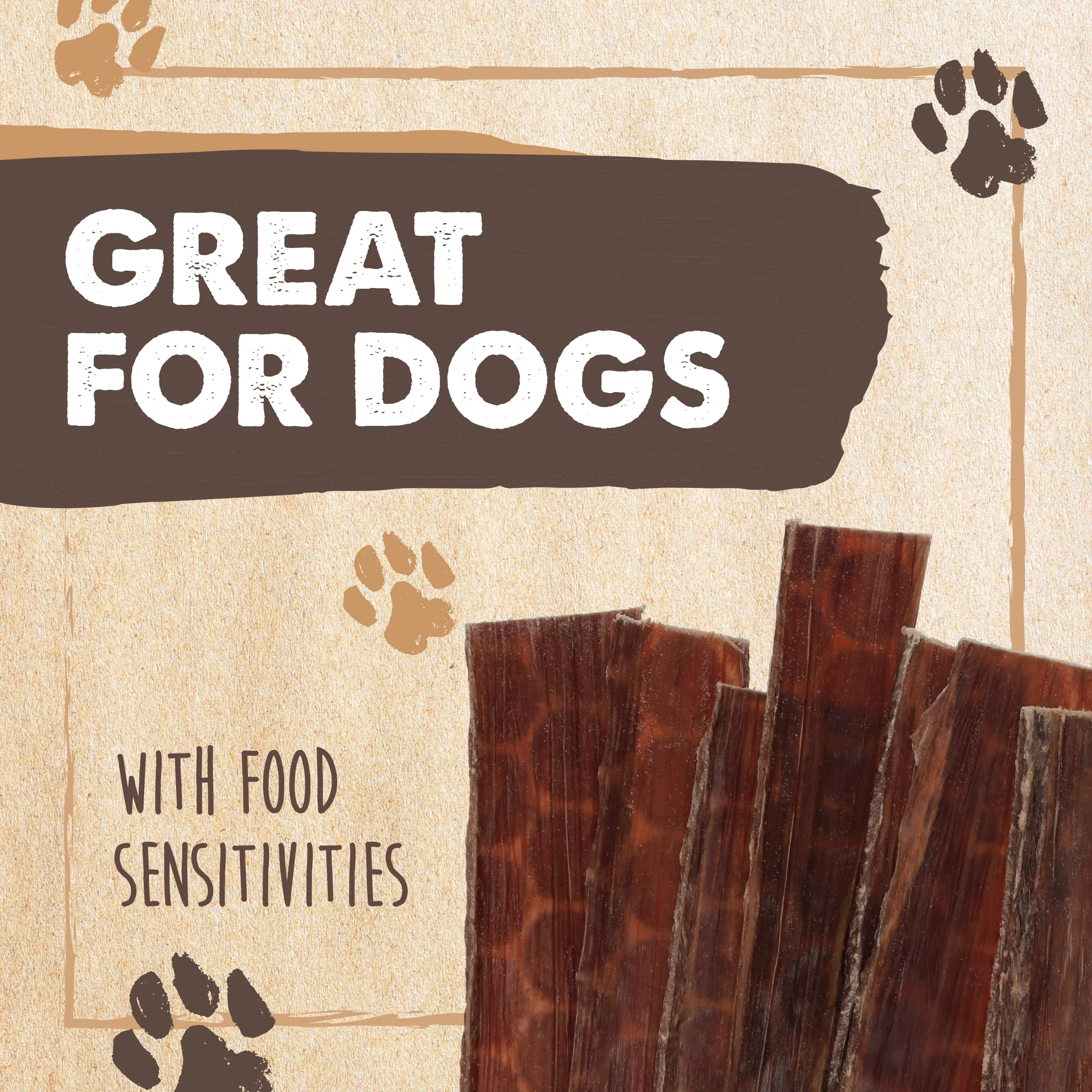 All-Natural Beef Gullet Jerky for Dogs