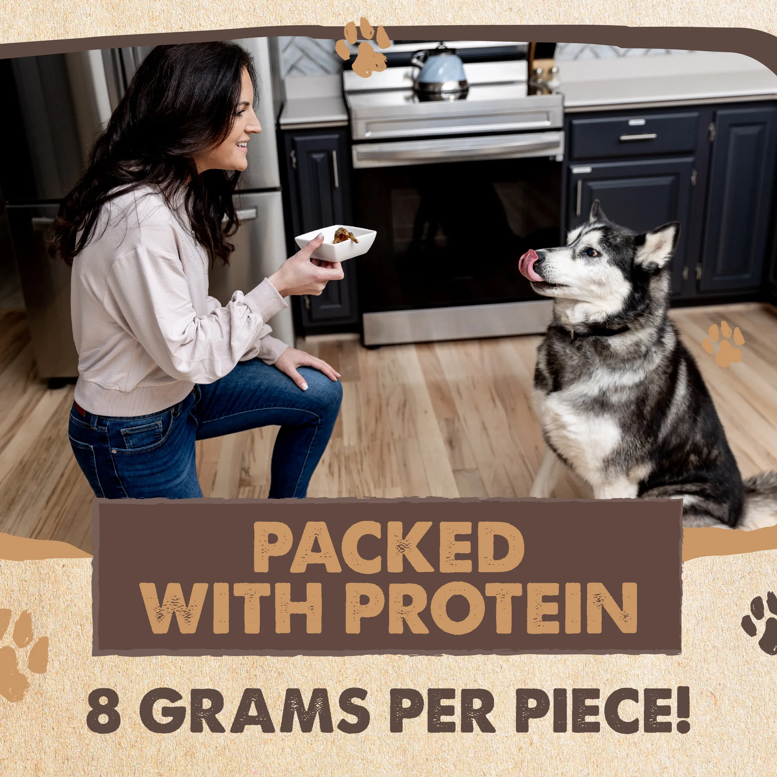 All-Natural Beef Gullet Jerky for Dogs