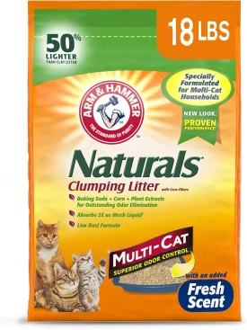 ARM HAMMER Naturals Cat Litter, Multi Cat, 18lb Bag