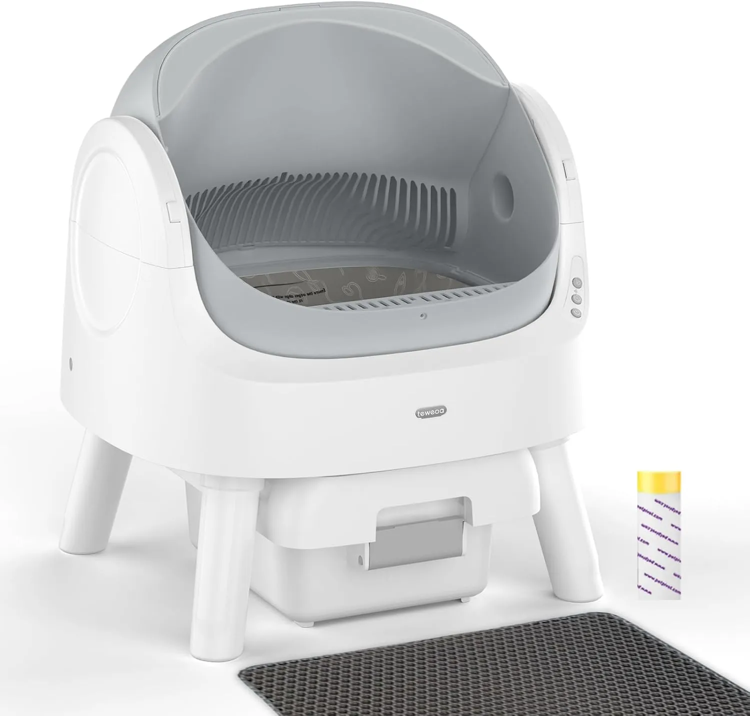 AutoScooper 11 Self Cleaning Cat Litter Box, Automatic Cat Litter Box for Multiple Cats, Integrated Safety Protection with Open-Top Design