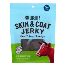 Bixbi Skin & Coat Beef Liver Flavor Jerky Sticks (Pack of 6-5 Oz)
