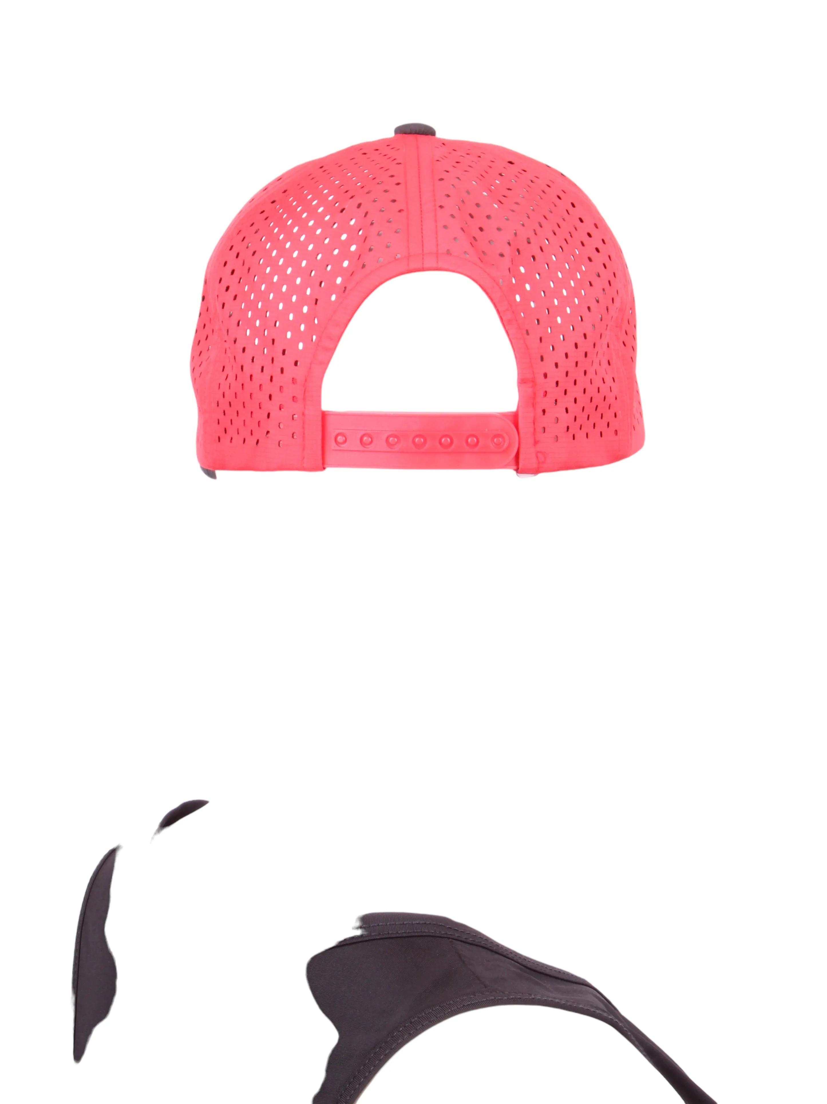 Black Hat   Red Heart & Holey Red Back