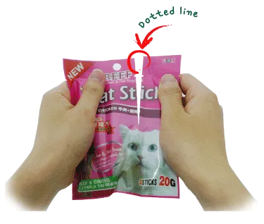 Bow Wow Mini Cat Stick in Beef & Chicken Cat Treat 20g