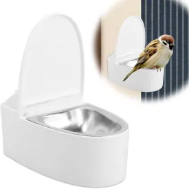 BOXOB Bird Toilet, Bird Cage Feeder Hanging Accessory Hanging Bird Bath for Cage Bird Fixed-Point Defecation Training Supplies Bird Cage Feeding Accessories for Parakeet Parrot Cockatiel
