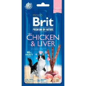 Brit Premium by Nature Cat Sticks with Chicken & Liver (3 sticks)