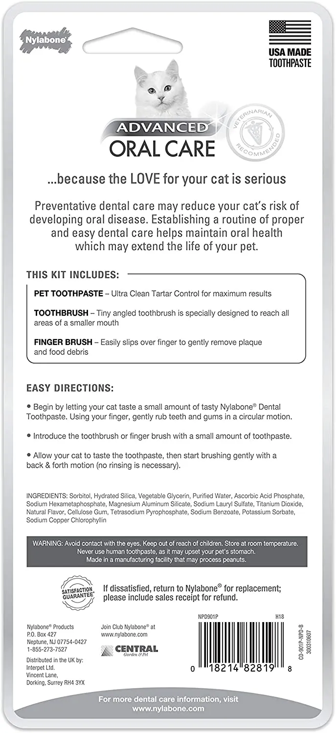 Cat Dental Kit - Advanced Oral Care Cat Dental Kit - Nylabone