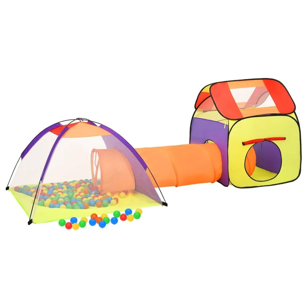 Children Play Tent with 250 Balls Multicolour 338x123x111 cm