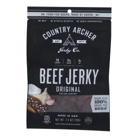 Country Archer Original Beef Jerky, 12 Pack, 2.5 Oz. Each