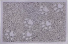 Darkyazi Cat Litter Box Mat for Floor Litter Trapping Mat Non-Slip Backing, Scatter Control, Easy Clean, Water Resistant, Soft on Paws (23.5" x 15.75",Gray Sand)