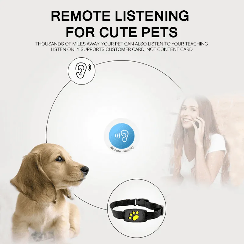 Dogs Cats Pet Waterproof GPS Tracker Collar