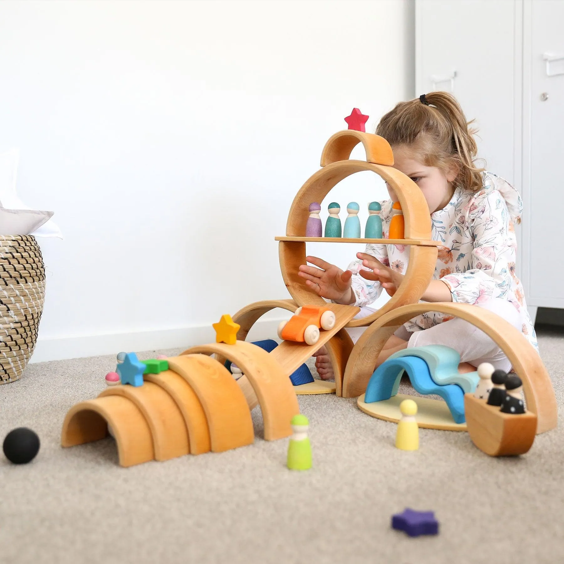 Grimm’s Large Rainbow Natural Baby Toddler Toys 0m 