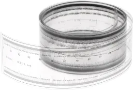 HARFINGTON Film Flexible Ruler 150cm 0.1mm Scale with R Angle & Width Lines PET Plastic Folding Straight Ruler Calibration Soft Ruler Measuring Tool for Factory, Transparent