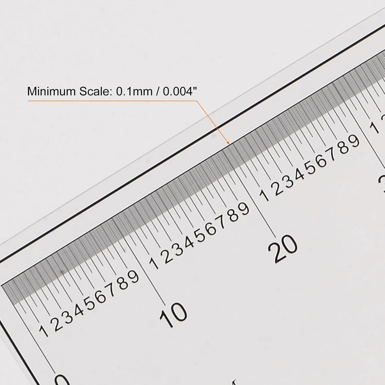 HARFINGTON Film Flexible Ruler 150cm 0.1mm Scale with R Angle & Width Lines PET Plastic Folding Straight Ruler Calibration Soft Ruler Measuring Tool for Factory, Transparent