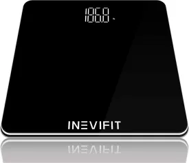 INEVIFIT Bathroom Scale, Highly Accurate Digital Bathroom Body Scale, Precisely Measures Weight up to 400 lbs