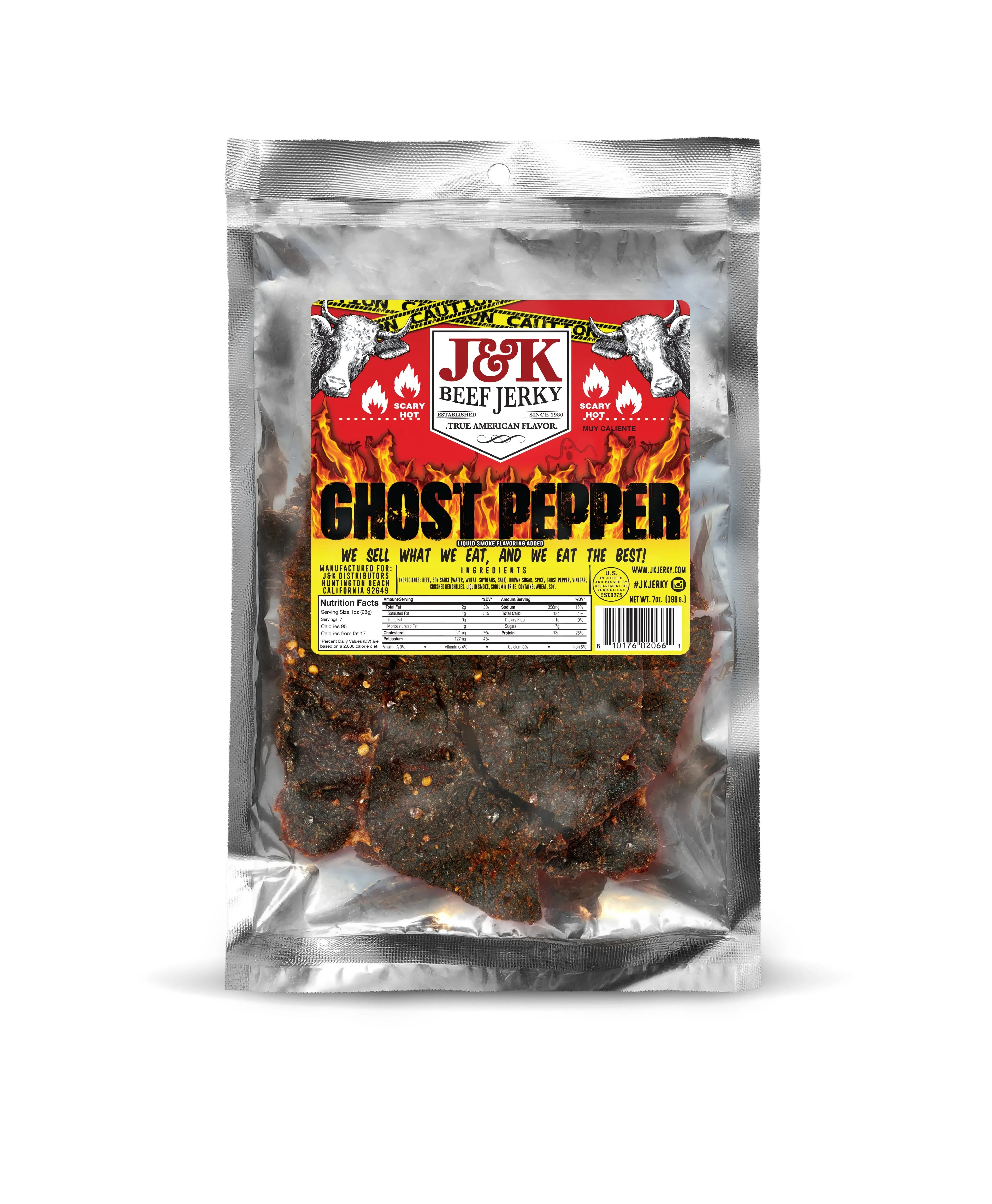 J&K Beef Jerky - Ghost Pepper Flavor