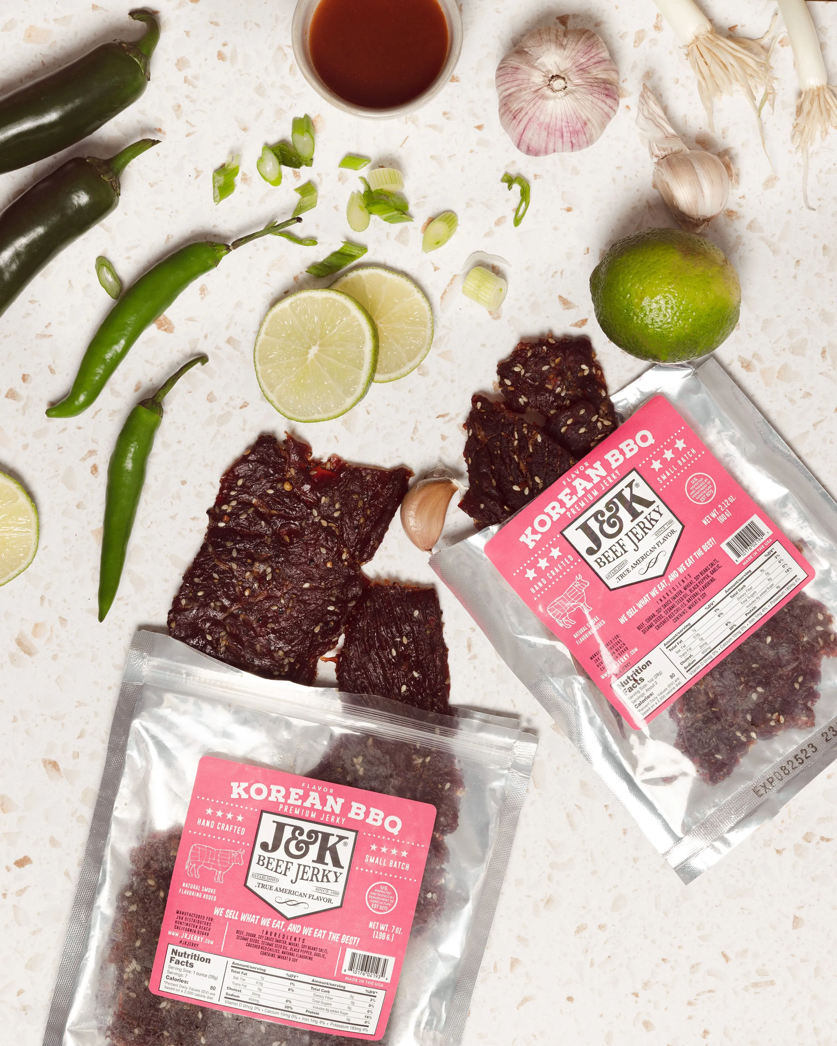 J&K Beef Jerky - Korean BBQ Flavor