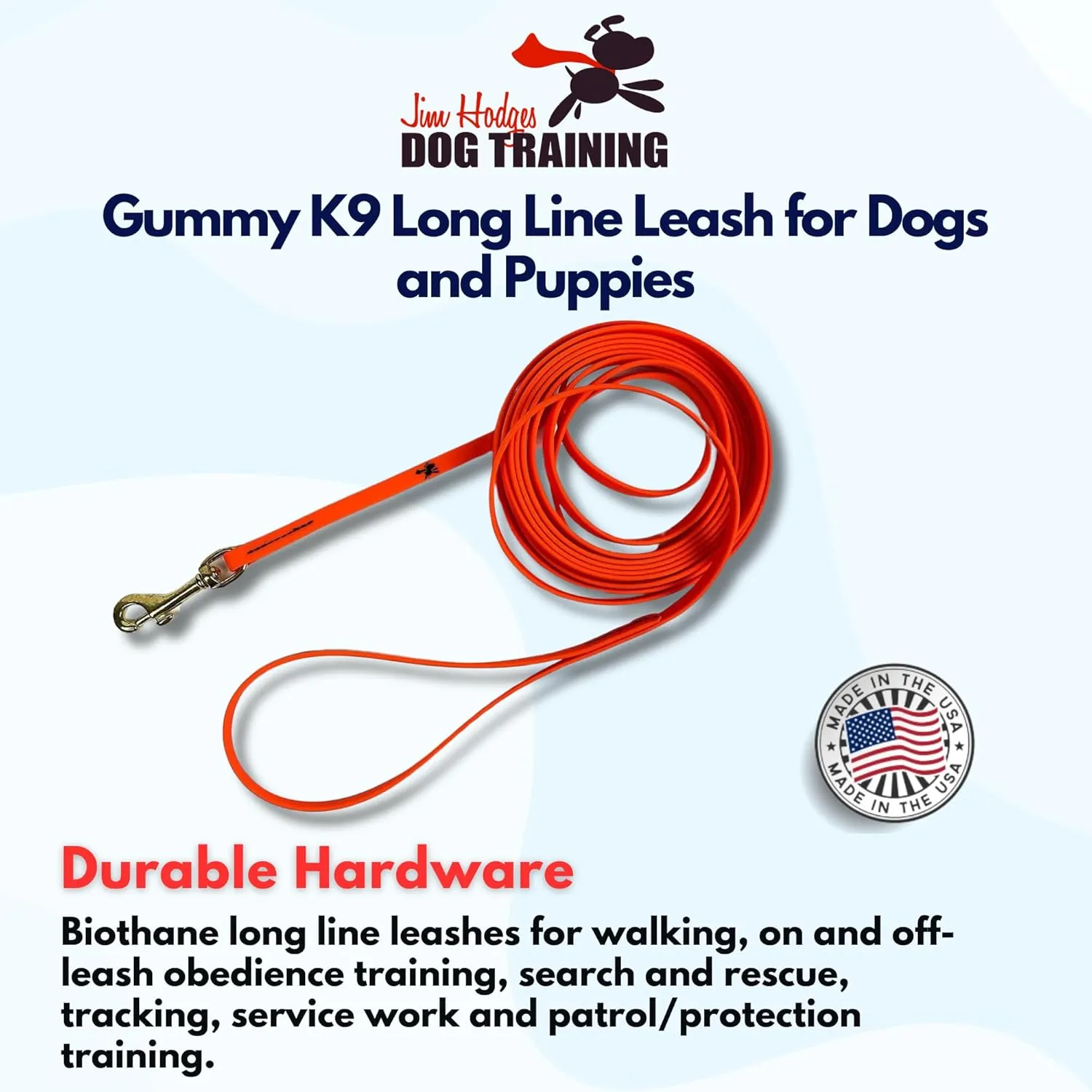 JIM HODGES  K9 Biothane ,,10,15,20  32.5 , - , K9 ,