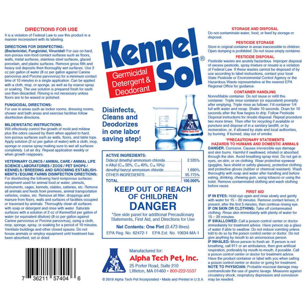 KennelSol Germicidal Detergent & Deodorant