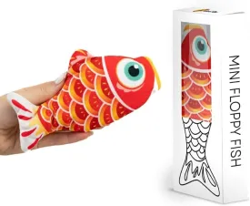 Leo's Paw Mini Floppy Fish w/Silvervine & Catnip Stimulating Real-Life Fish Impression Keeps Kitty Active & Entertained Prevents Boredom & Destructive Behaviour Cat Kicker Toy for Exercise & Play