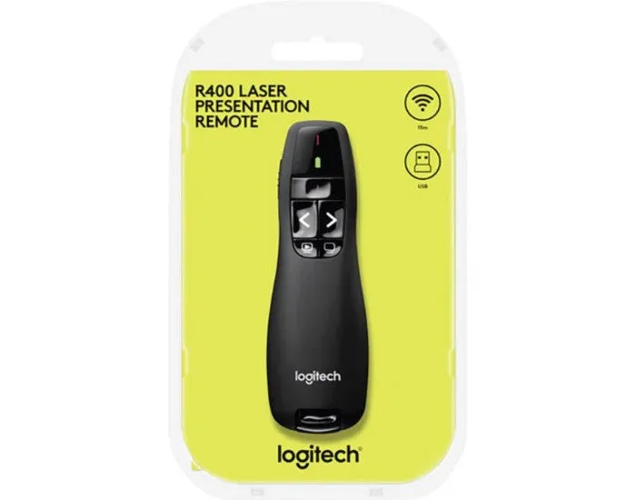 Logitech R400 Wireless Presenter (RED LASER)