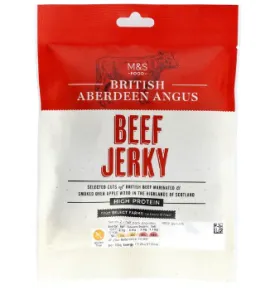 M&S British Peppered Beef Jerky 50g