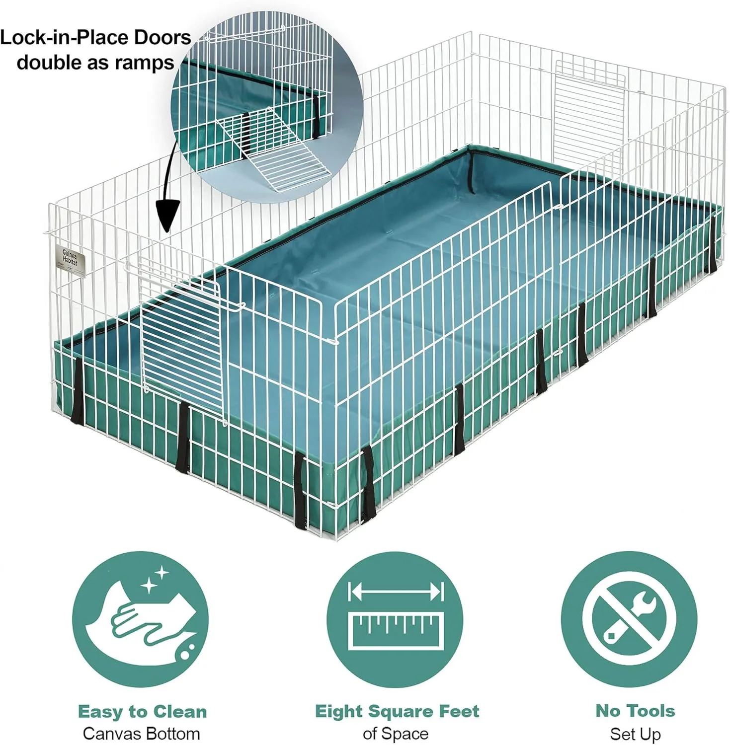 MidWest Homes for Pets Guinea Habitat Guinea Pig Cage by Midwest, 47L x 24W x 14H Inches