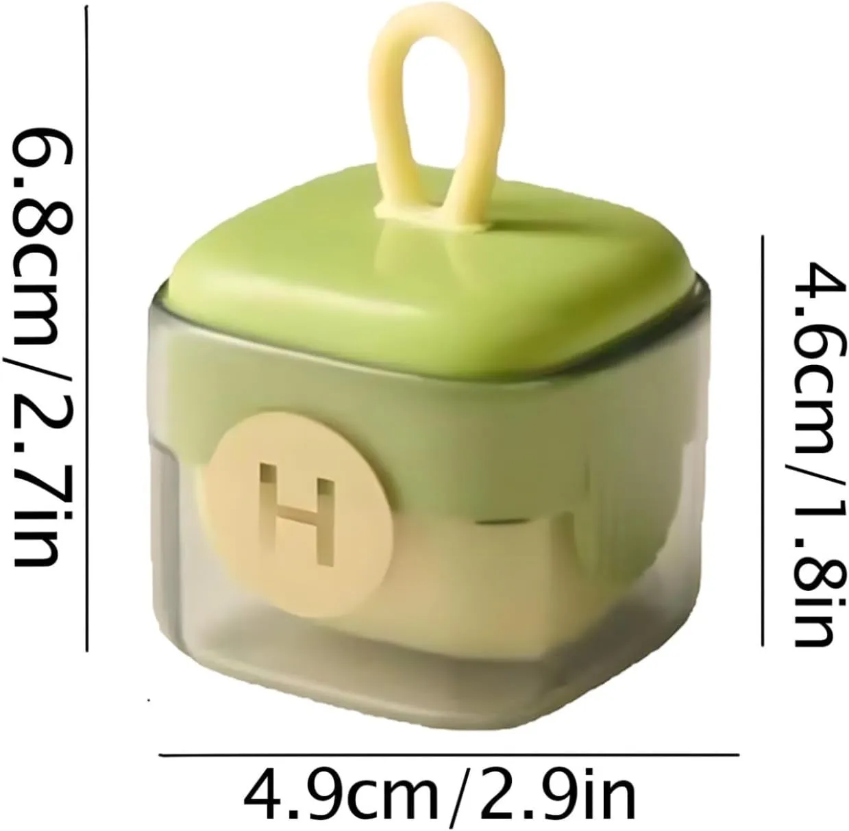 Mini Lint Roller Washable Sticky Roller Reusable Lint Remover Portable Pet Hair Remover for Clothes Travel Household Sticky Cleaner for Plush Hair (Green*2,2.9 * 1.8inch)
