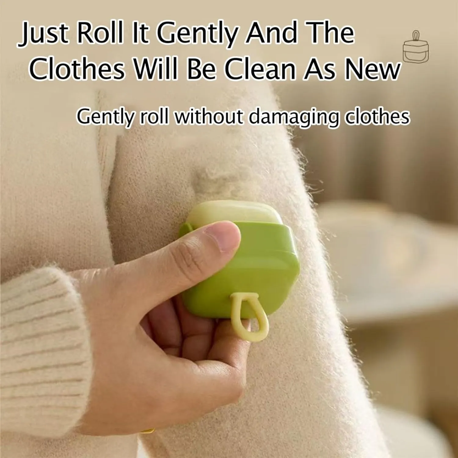 Mini Lint Roller Washable Sticky Roller Reusable Lint Remover Portable Pet Hair Remover for Clothes Travel Household Sticky Cleaner for Plush Hair (Green*2,2.9 * 1.8inch)