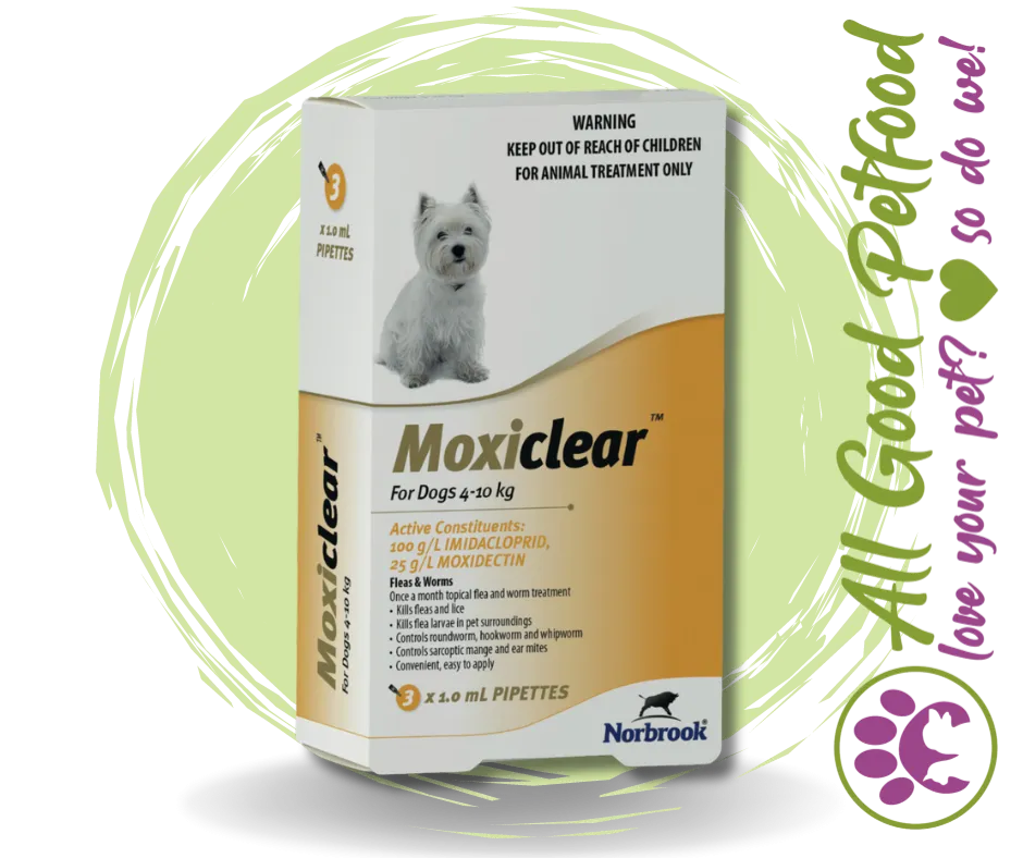Moxiclear - For Dogs 4kg - 10kg - 3 Pack