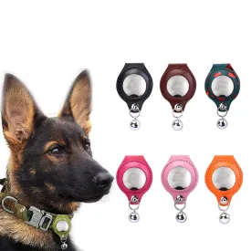 PAWS ASIA Suppliers New Microfiber For Apple Airtags Case With Bell Anti Lost Air Tags Holder Dog Collar