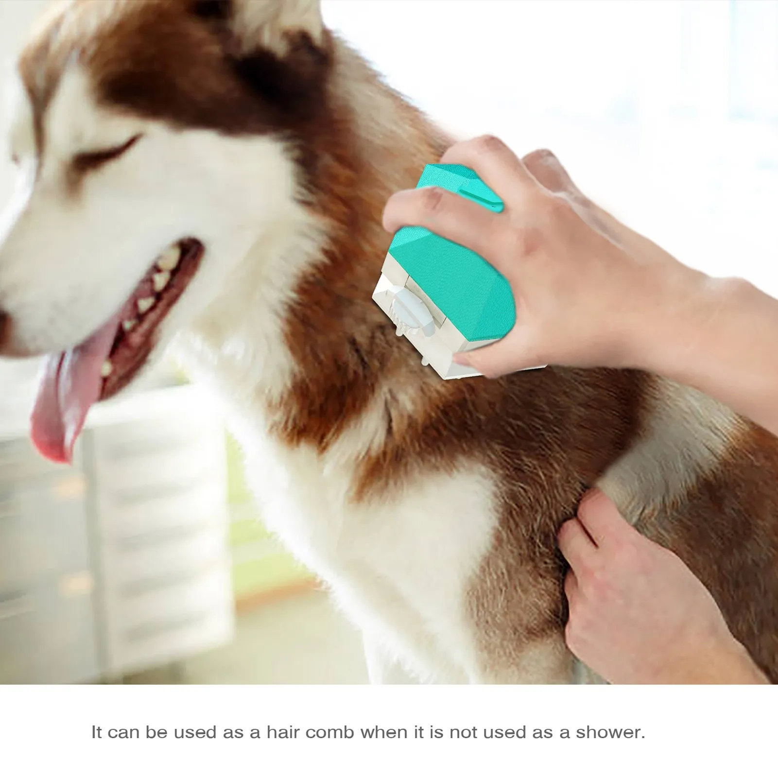 Pet Shower Handheld Dog Grooming Comb Sprayer Brush Hose Dog Bathing Tool