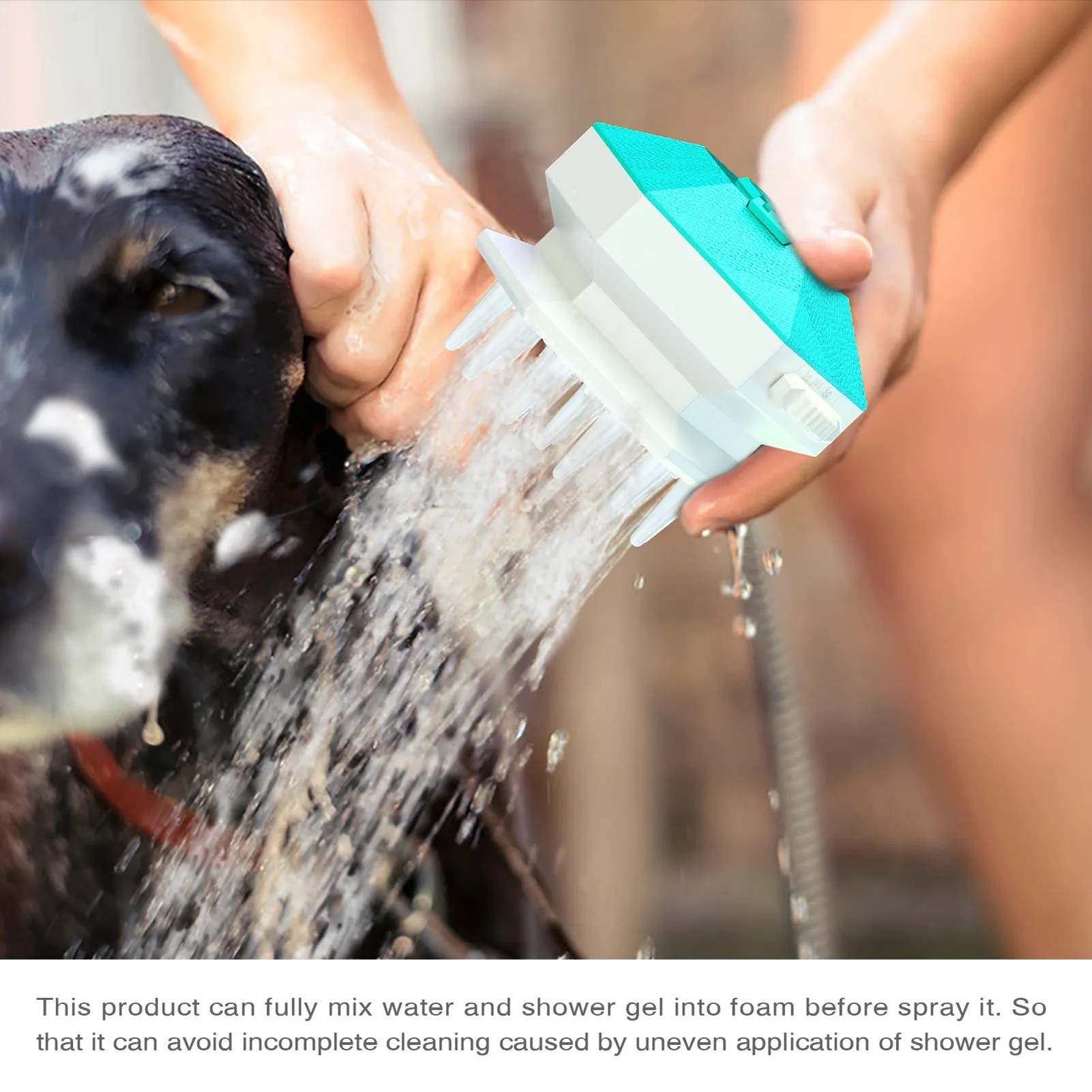 Pet Shower Handheld Dog Grooming Comb Sprayer Brush Hose Dog Bathing Tool