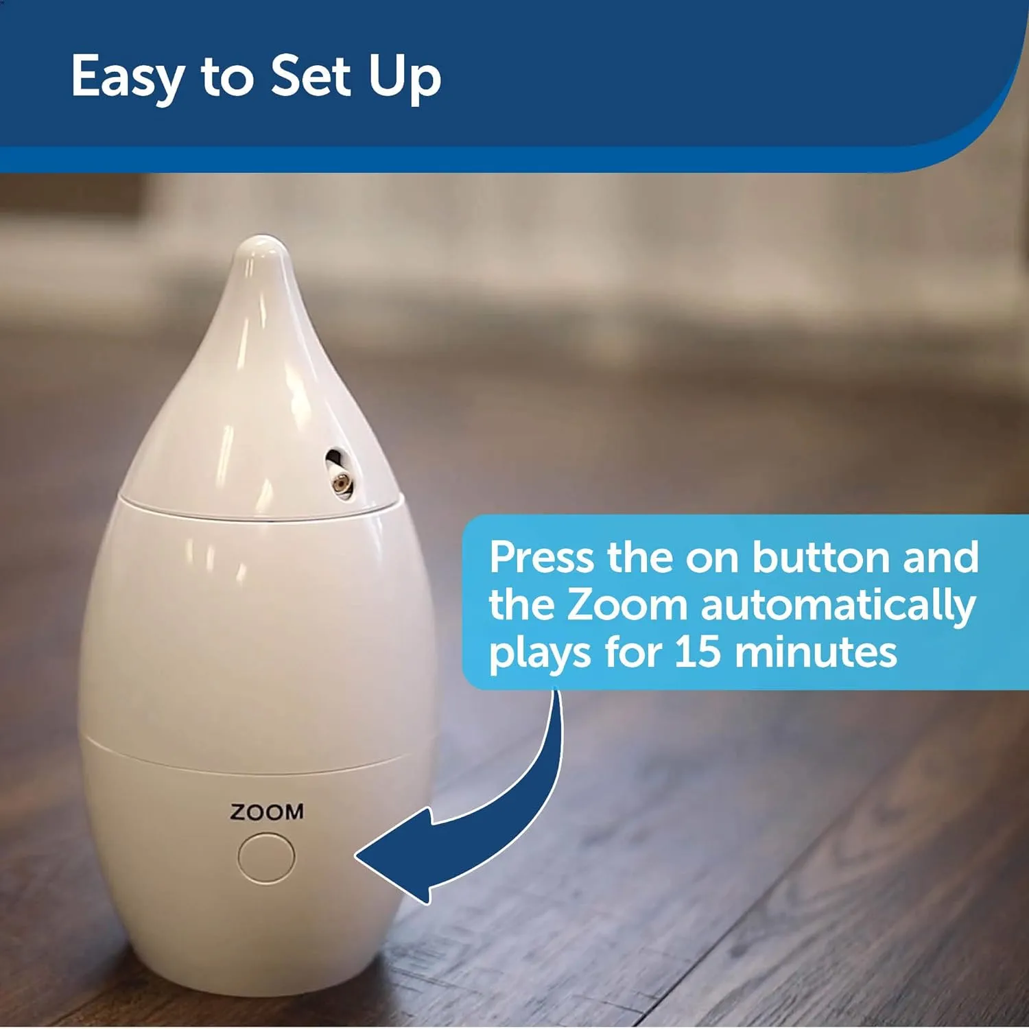 PetSafe Zoom Rotating Laser Cat Toy  Includes 2 Interactive Laser Lights