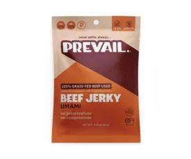 Prevail Jerky Umami Beef Jerky, 100% Grass Fed - 8 Bags x 2.25 oz