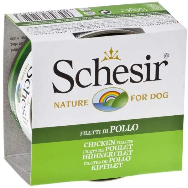 Schesir Chicken Fillet in Jelly Canned Dog Food 150g