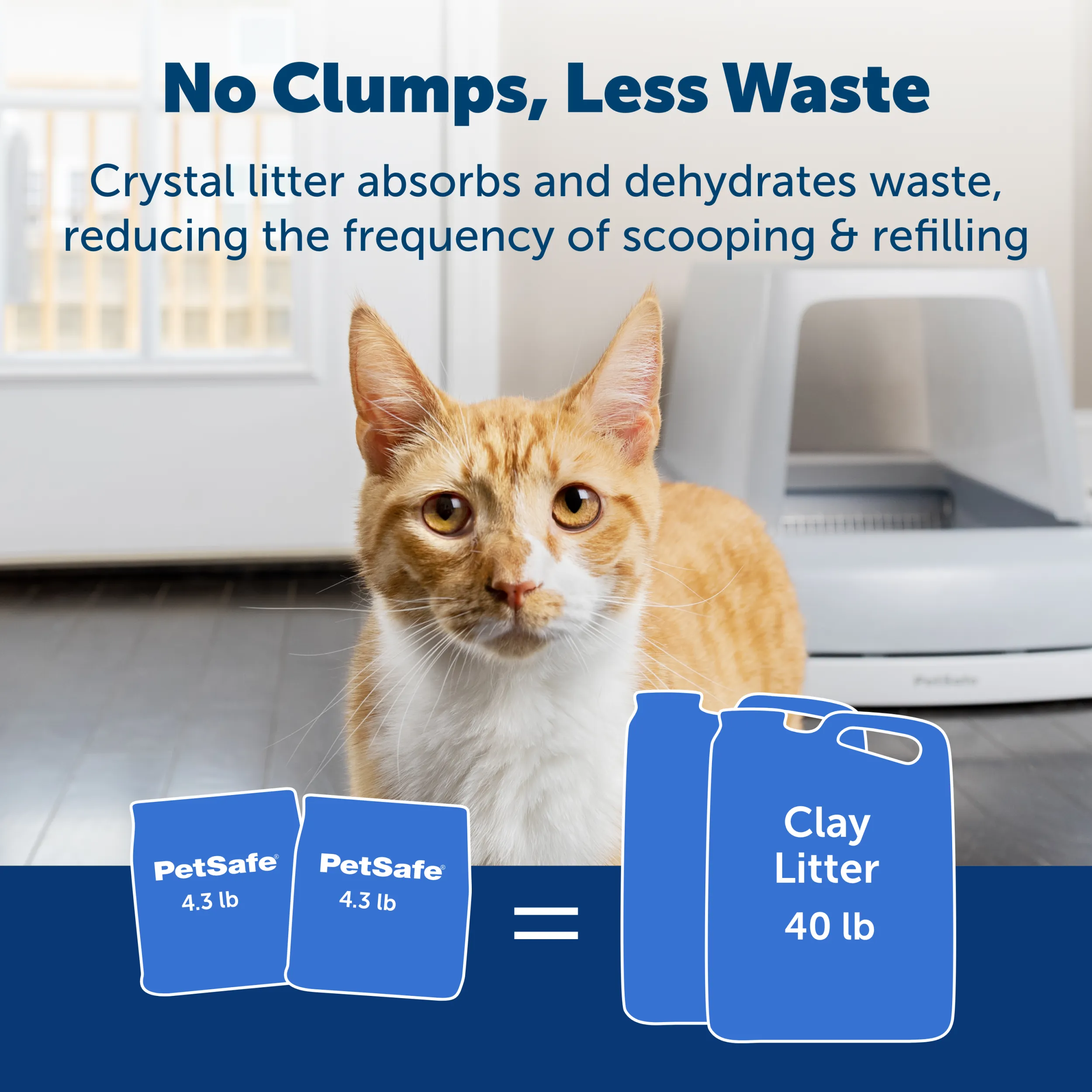 ScoopFree® Premium Crystal Litter, Blue, 2-Pack