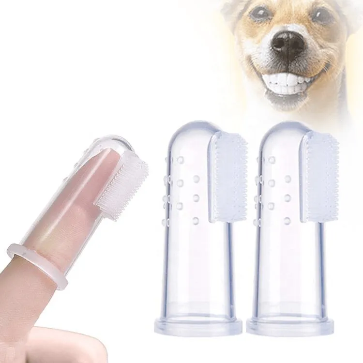 Soft Silicone Finger Toothbrush for Cats & Dogs
